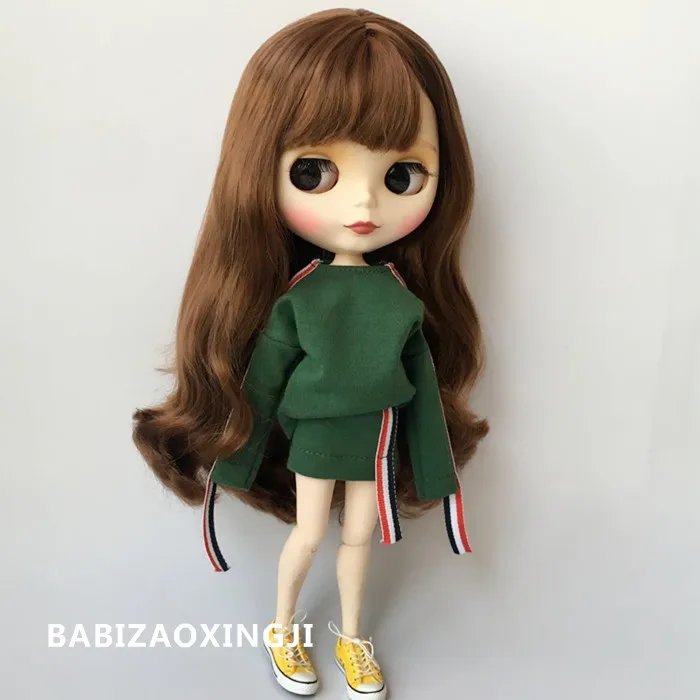 2018 2 шт./компл. новый ручной кукольная одежда 1/6 модная для Blyth кукольный свитер +