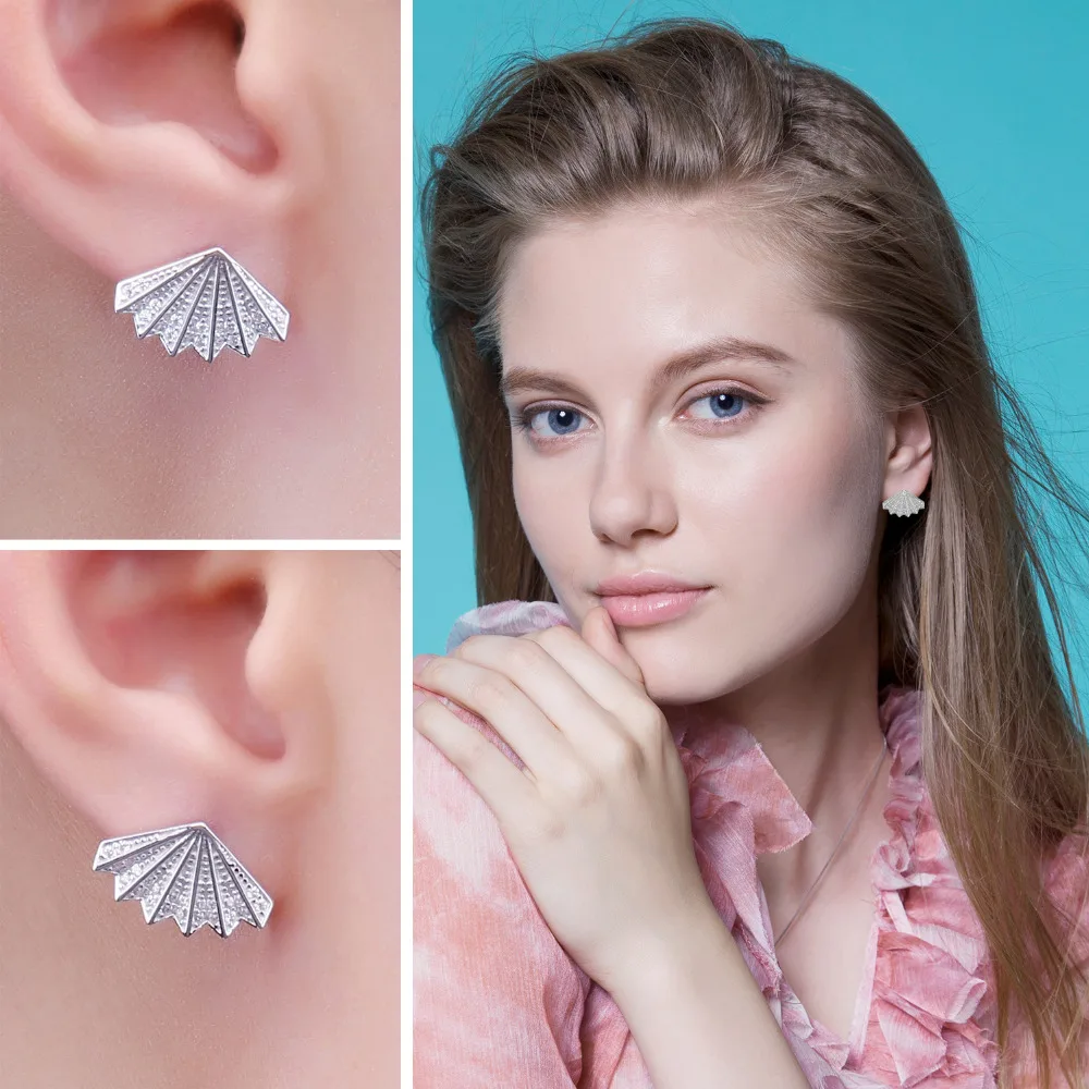JewelryPalace веер 0.2ct кубического циркония серьги серебро 925 Изящные ювелирные подарок