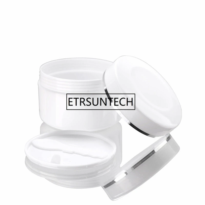 200g 250g 500g Cream Jar Plastic Makeup Sub-bottling Empty Cosmetic Container Case Sample Mask Canister Lotion Cans F1759 | Красота и