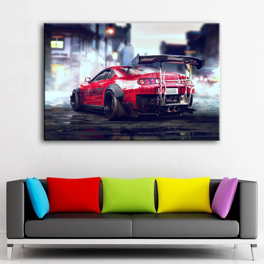 Суперпостер для автомобиля надпись выхлоп двигателя нужно скорости настенная