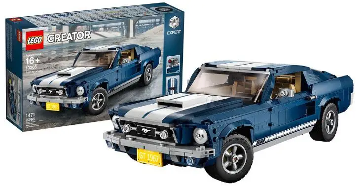 Ford Mustang Technic, серия гоночных автомобилей, сборные блоки, кирпичи, светящиеся игрушки