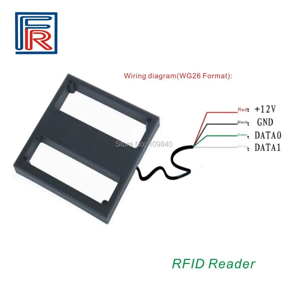 1set 125Khz 1M mid long distance range rfid reader with wiegand26 output use EM Card for car parking system | Безопасность и