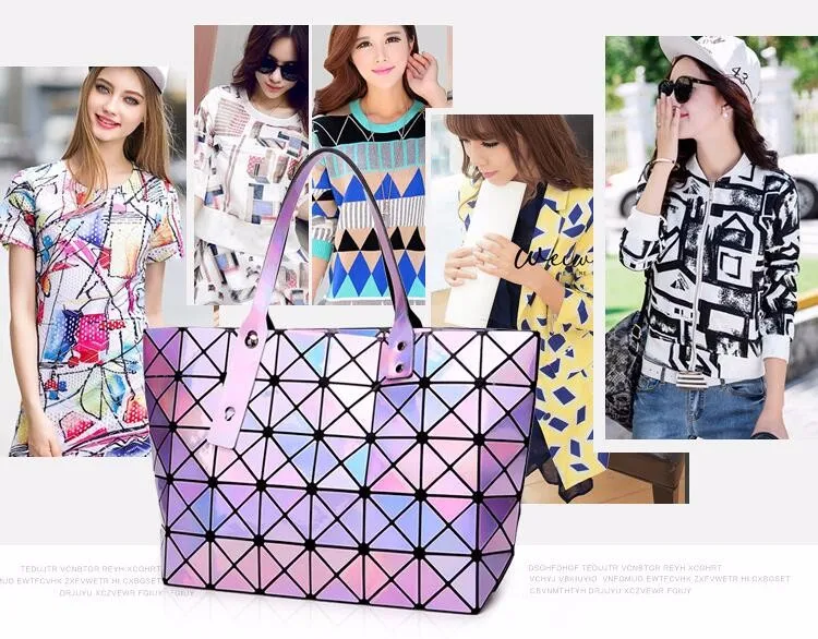 ANNRMYRS Лазерная женская сумка Dazzle цвет плед Tote повседневные сумки женские модные складные сумки леди блестки зеркало Saser сумка