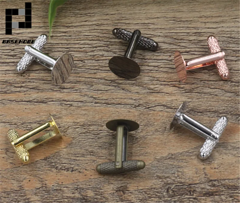 BASEHOME 10 шт./лот 6 цветов запонки с винтовой резьбой настройки запонок заготовки 6/8