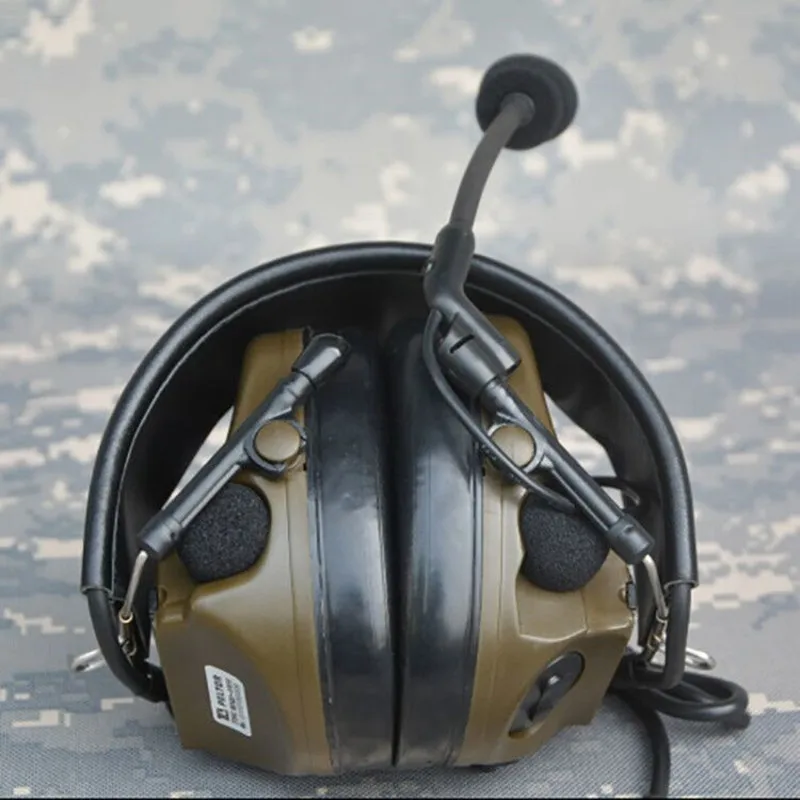 TCA Tactical ComTac III Single Com звукосниматель шумовая гарнитура для три Харриса стандартная