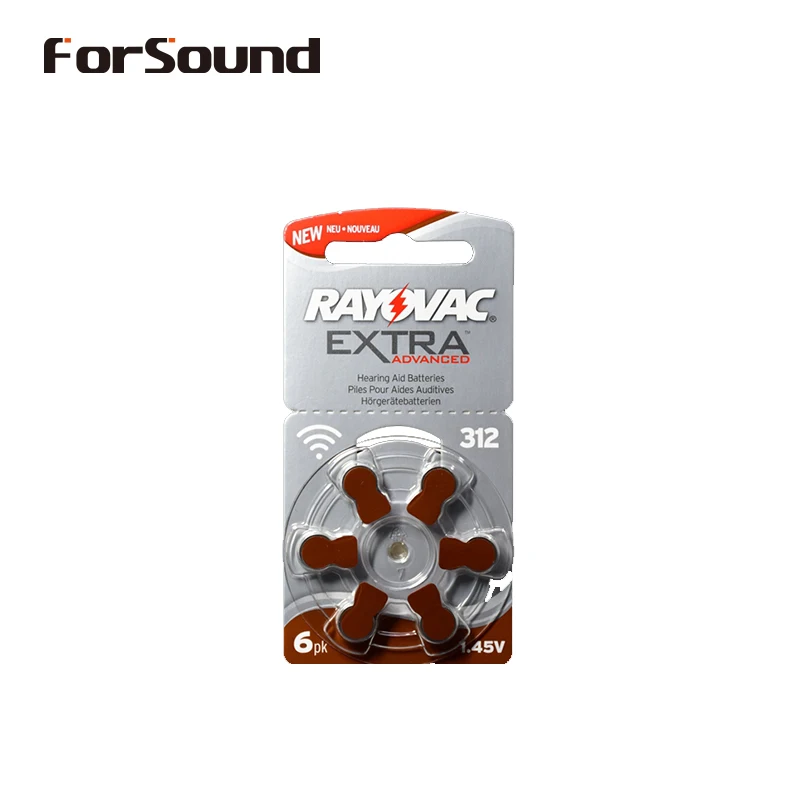 RAYOVAC Экстра 60 шт цинк воздушный слуховой аппарат батареи A13 A312 A675 A10 батарея