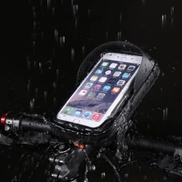bicycle bags touch screen rainproof top front panniers for 6 inch mobile phone case cycling accessories storage bags