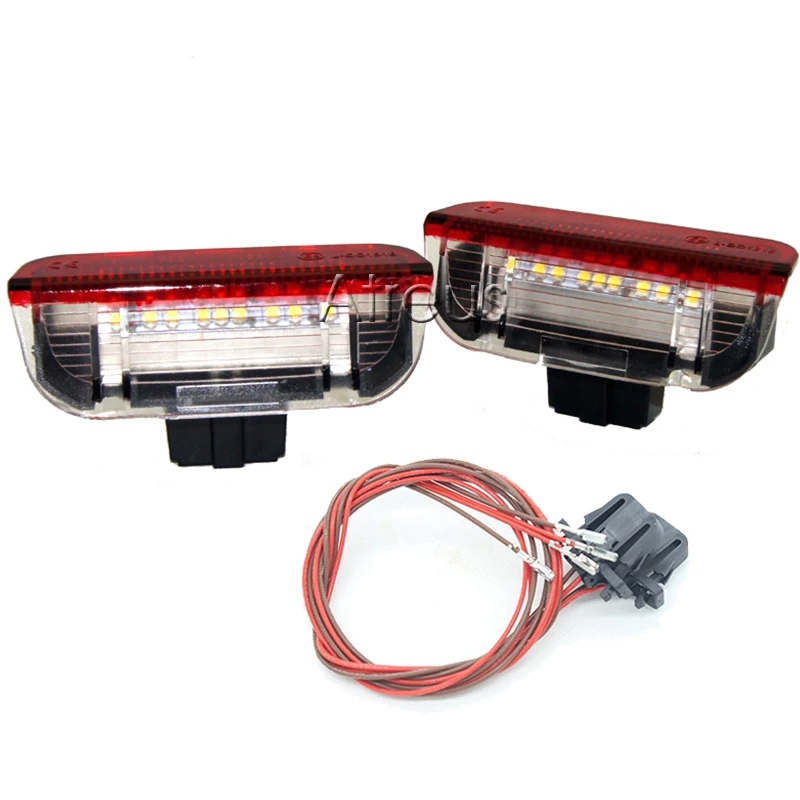 EALEN 1 пара автомобиля светодиодный Дверь Добро пожаловать лампы 12V для VW Golf GTi Polo