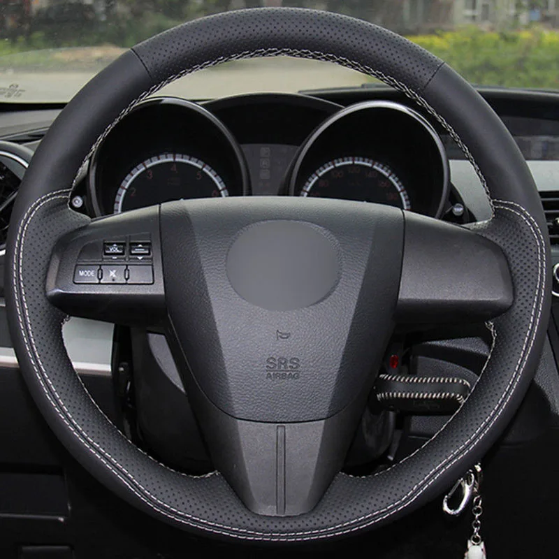 

Чехол для рулевого колеса, подходящий для Mazda из искусственной кожи