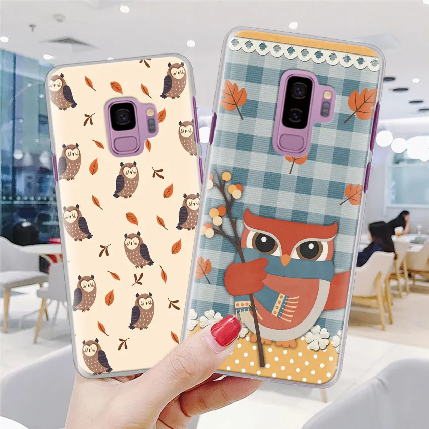 Чехол для телефона с изображением совы Samsung Galaxy S10e S10 S20 + Ultra S7 S8 S9 Plus Note 8 9 10 5G