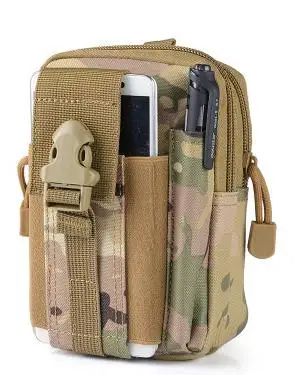 Camouflage Открытый инструмент EDC тактический Чехол Molle военный армейский рюкзак камуфляжная поясная сумка чехол для телефона Карманный рыболовный альпинистский походный лагерь - Цвет: Camouflage