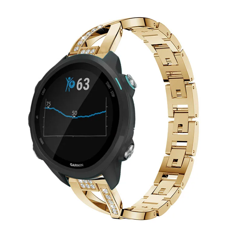 20 мм для Garmin forerunner 245 металлический ремешок для часов для samsung Galaxy watch Active/gear S2/gear sport bracelet ремешки для часов