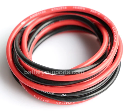 SuPower 14AWG гибкий силиконовый провод 1 м красный + черный теплостойкий 200ɼ супер