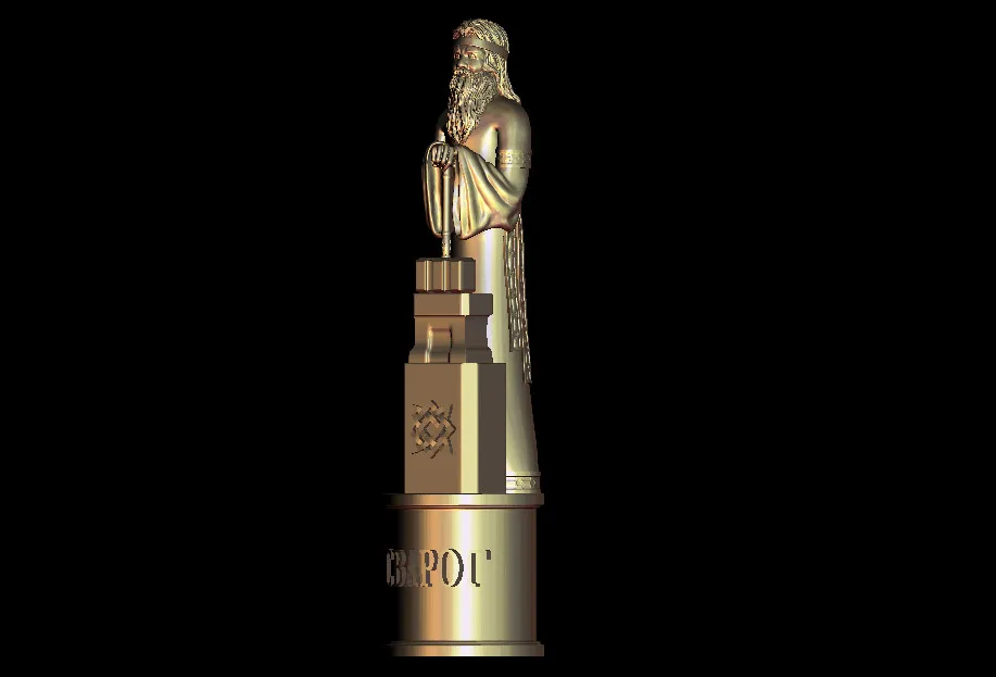 3D модель STL для ЧПУ 4 оси резьба по дереву машины гравировки artcam type3 aspire M262|stl 3d