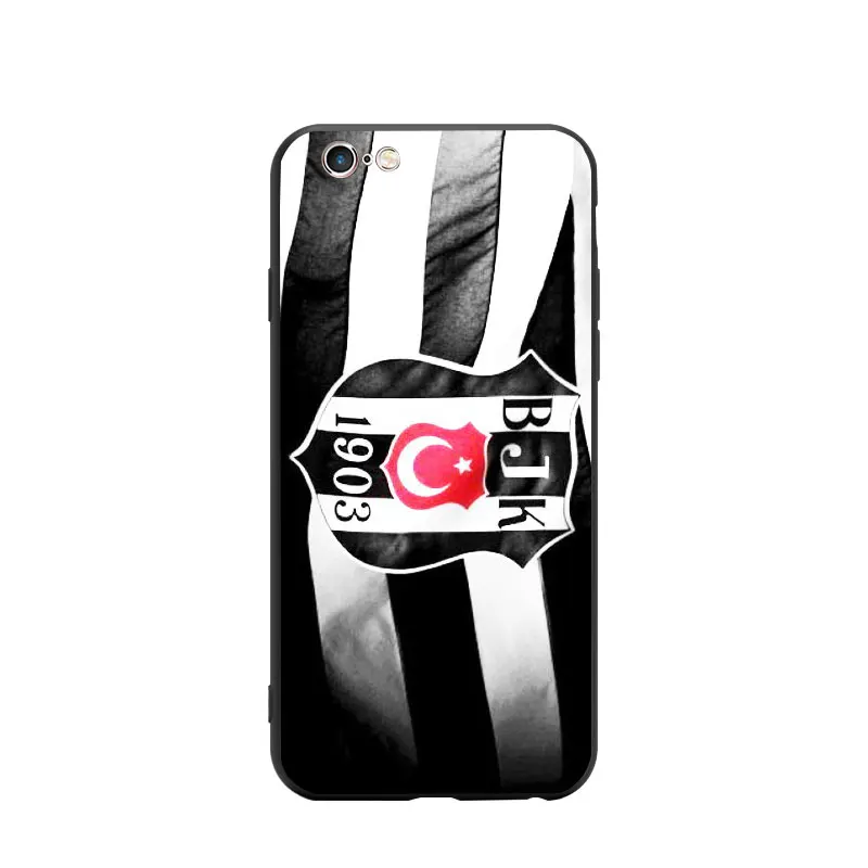 Turkey Football Soccer BJK Besiktas Logo Eagle Theme Soft TPU Phone Cases For iPhone 6/6s/7/7s/8s/X/XR/MAX Silicon Case Bumper |