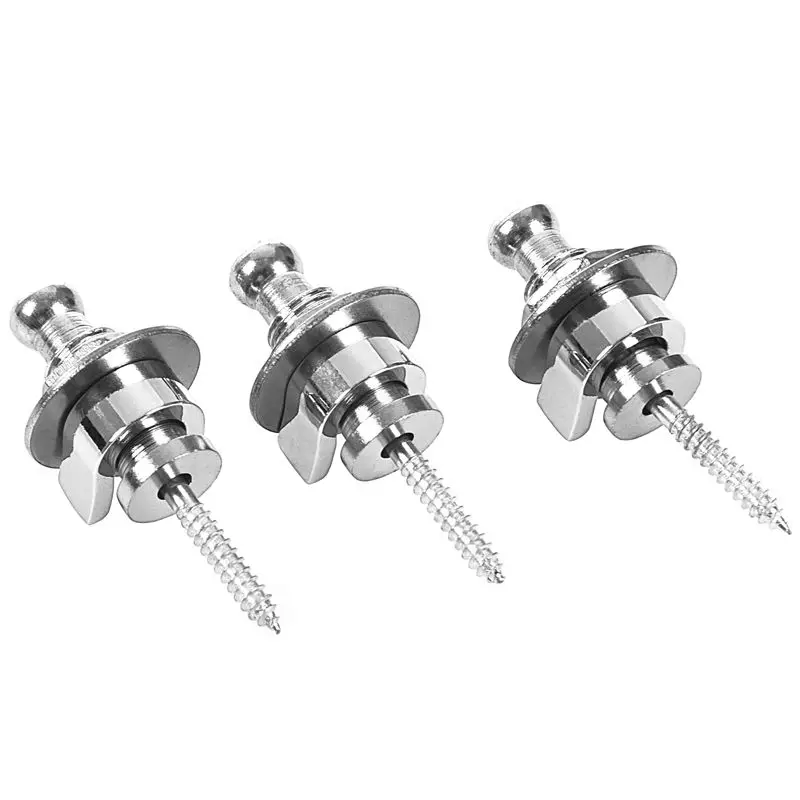 10x с круглой головкой гитарный Бас ремень замки Schaller style Straplocks|Детали и аксессуары