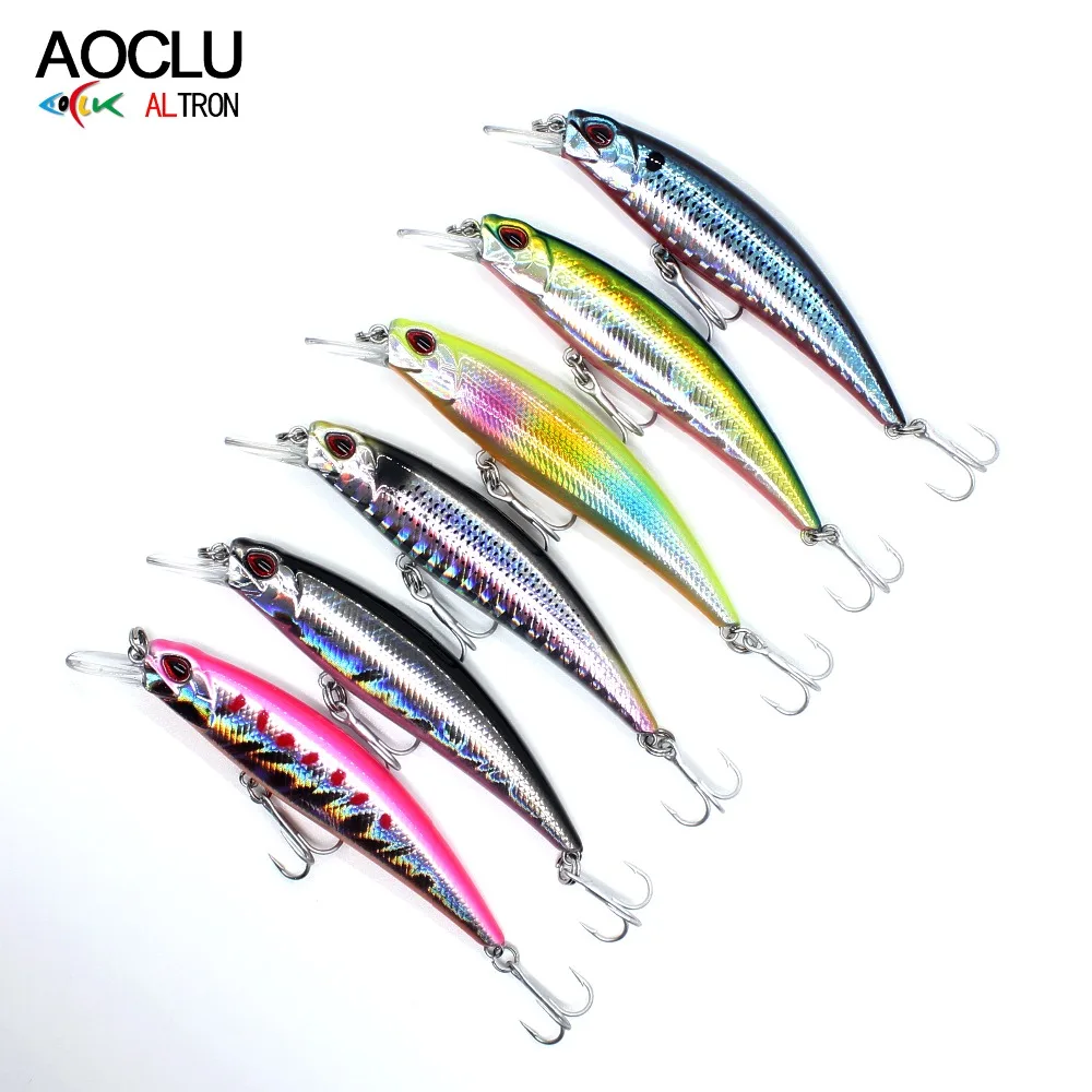 AOCLU воблеры 6 шт./лот Jerkbait цветов 7 см 10 г жесткая приманка маленькие приманки для
