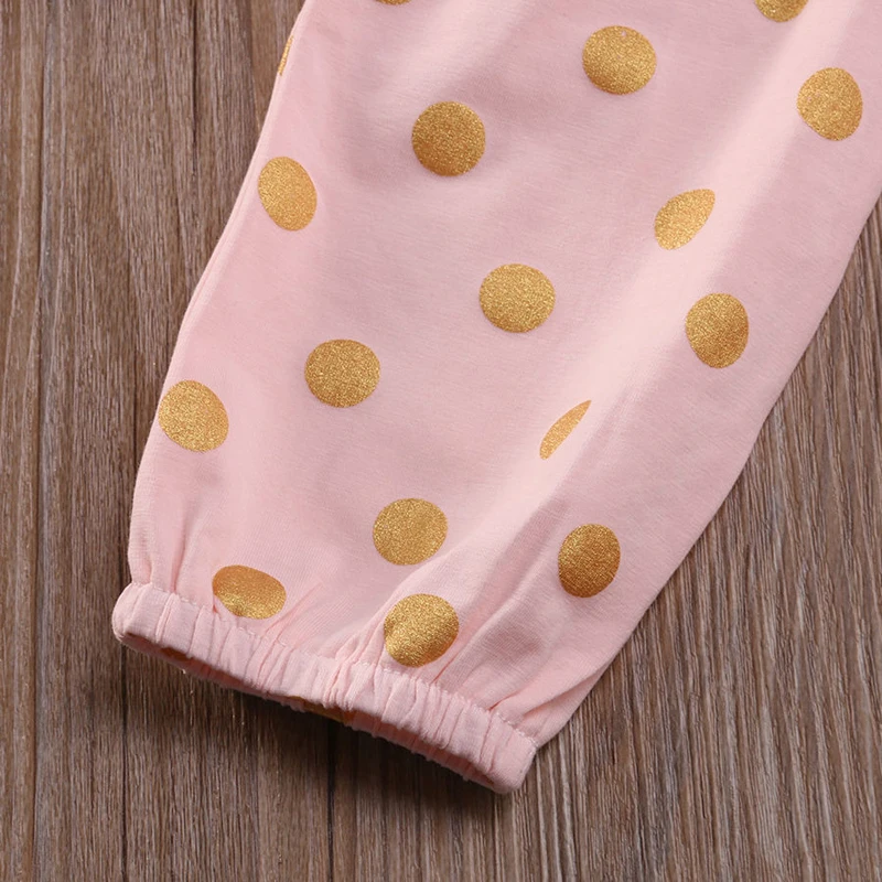 Autumn Cute Lovely Newborn Infant Baby Girl Clothes Long Sleeve Cotton Bodysuit Playsuit Top+Pants Leggings 3PCS Outfit 0-18M | Детская