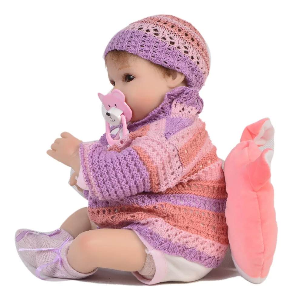 Оптовая продажа коллекционная 17 дюймовая Кукла Reborn Babies Реалистичная мягкая
