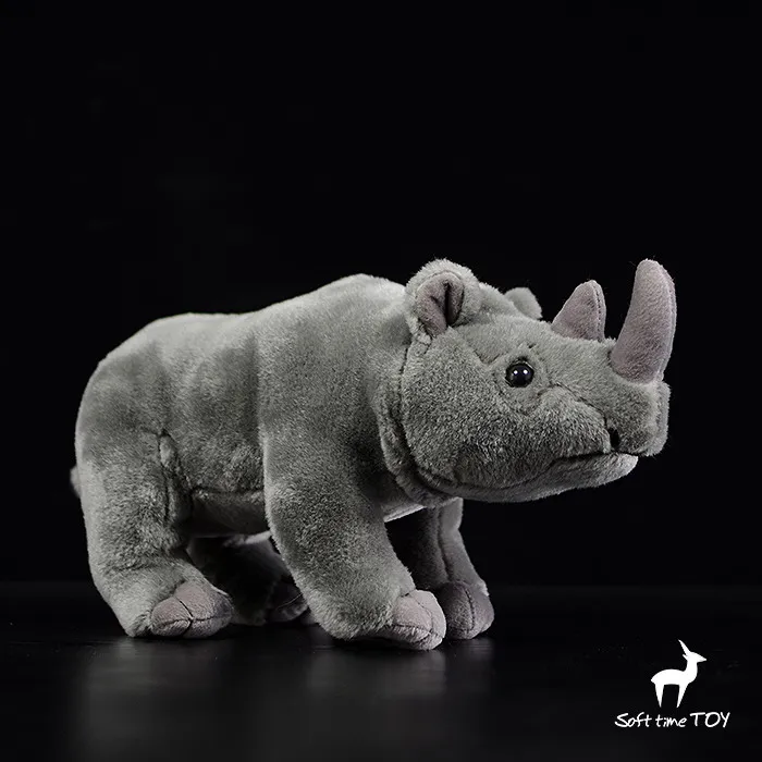 Фото Настоящая жизнь носороги плюшевые куклы игрушки для детей мягкие