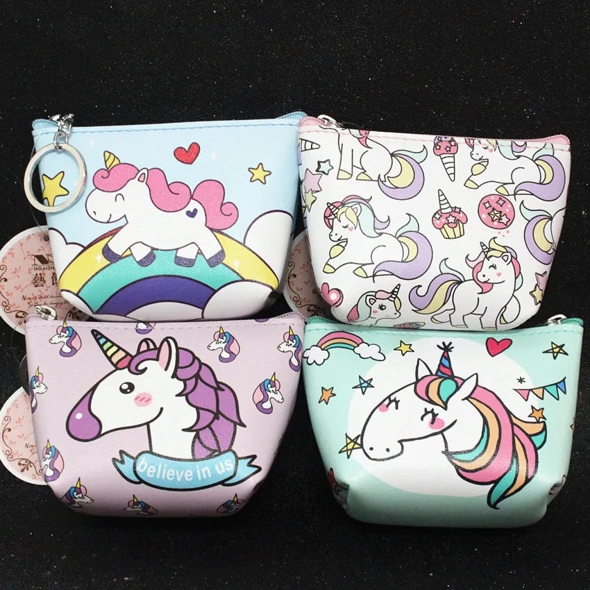 

M339 Cartoon Coin Purses Animal Unicorn Zero Wallet Pocket Card Key Button Bag Wholesale