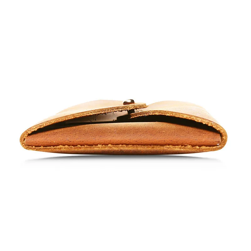 New Real Skin Crazy Horse Genuine Leather Wallet Pocket Phone Purse Fashion Long Slim Envelope Organizer Bag Brown Handmade 2019 | Багаж и
