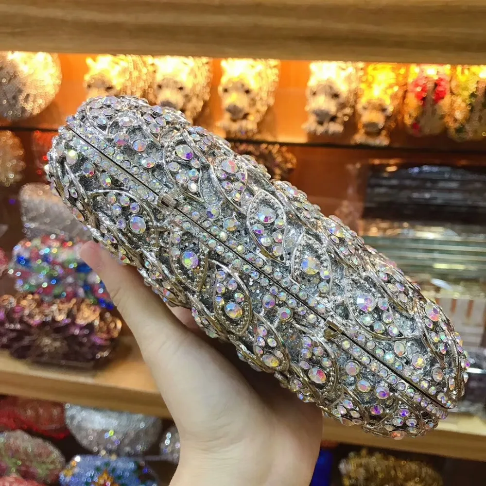Модные свадебные сумки через плечо синие женские с цепочкой роскошные вечерние