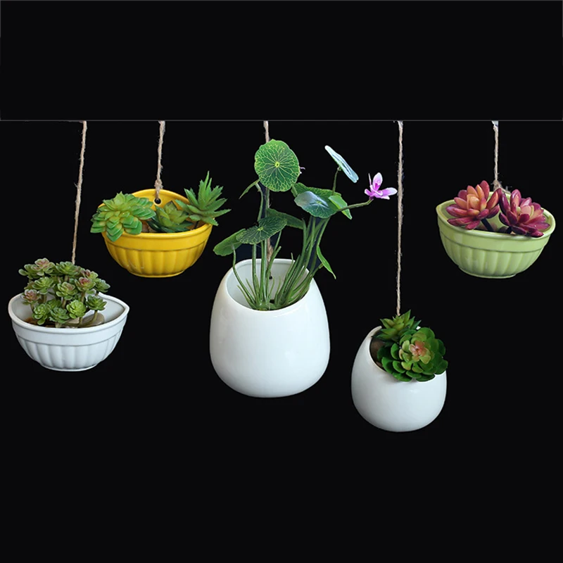 Подвесные садовые горшки креативные керамические мини для растений современные