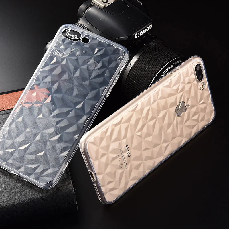 Противоударный Прозрачный чехол для телефона с бриллиантами iPhone 6 6S 7 8 Plus X XS Max XR 10