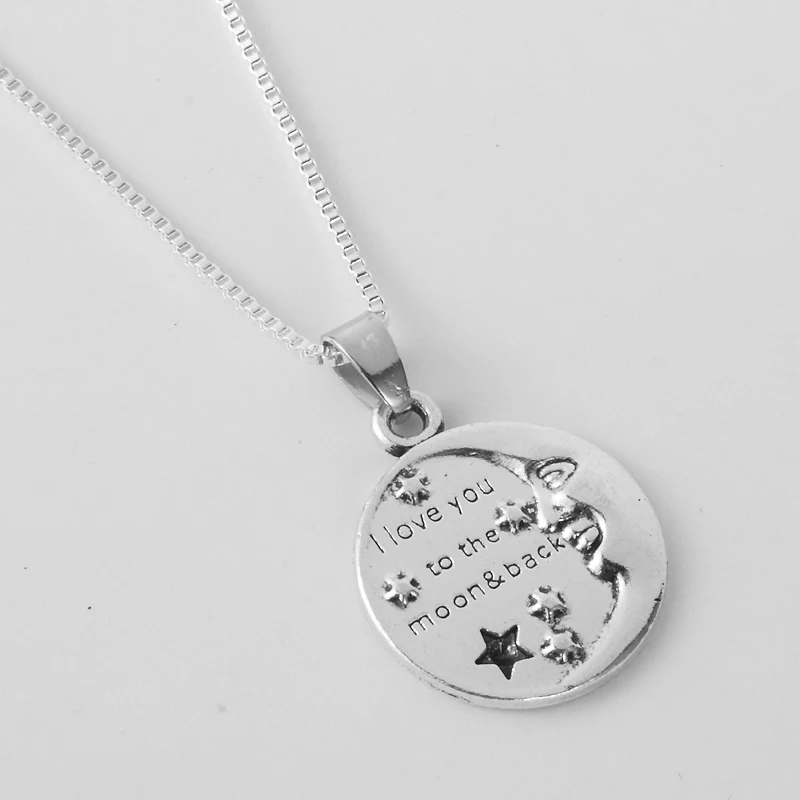 (12 шт./лот) ожерелье с подвеской &quoti love you to the moon and back&quot бесконечность женское