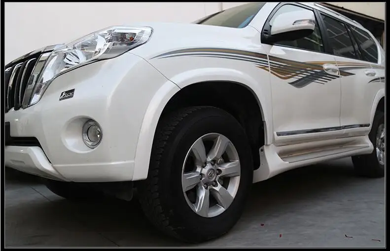 Колеса для бровей, круглые дуговые Брызговики, брызговики для TOYOTA LAND CRUISER PRADO 150 FJ150
