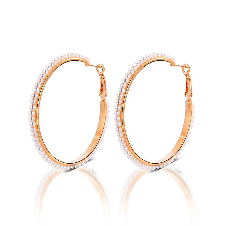 Серьги кольца с белыми жемчужинами для девочек|earrings cat|accessories barnearings |