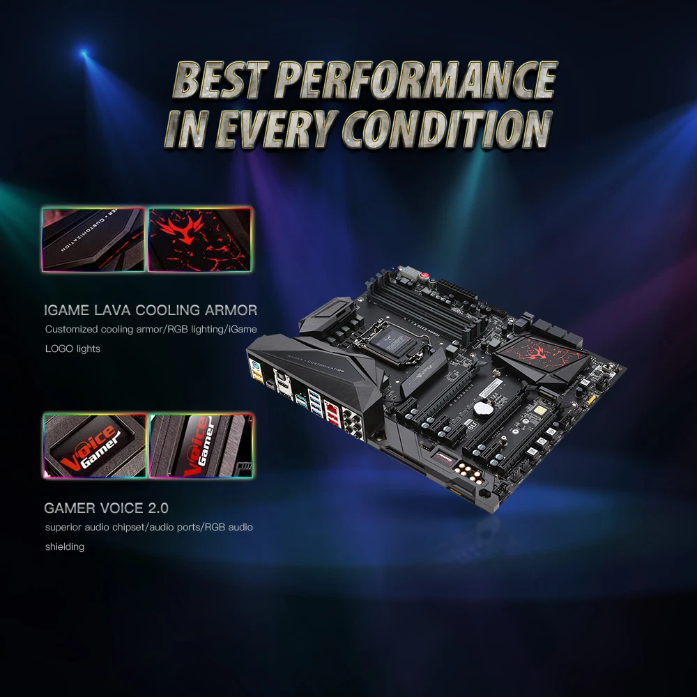 Распродажа красочная системная плата iGame Z270 Ymir-X для LGA1151 DDR4 ATX DDR4 SATA 3 USB 3,1 M.2 Порт двойной биос для ПК