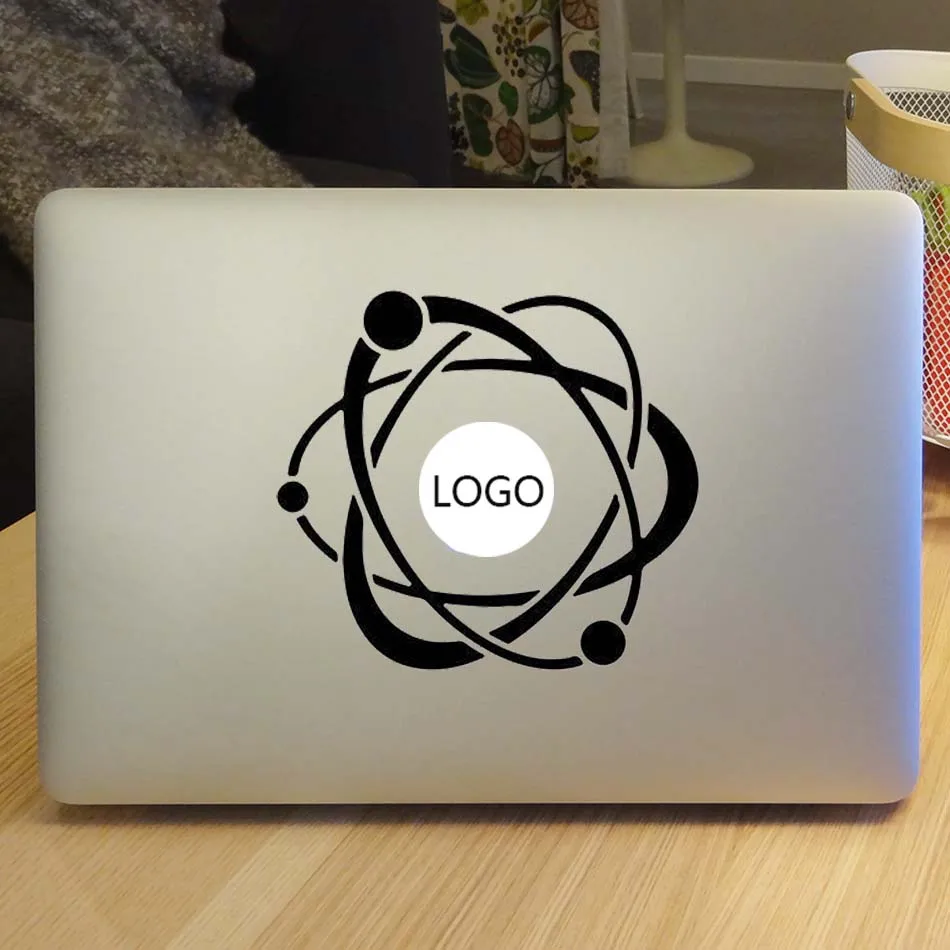 Виниловая наклейка на ноутбук Atom структура для Macbook Air 13 Pro Retina 11 12 15 дюймов HP Mi Mac