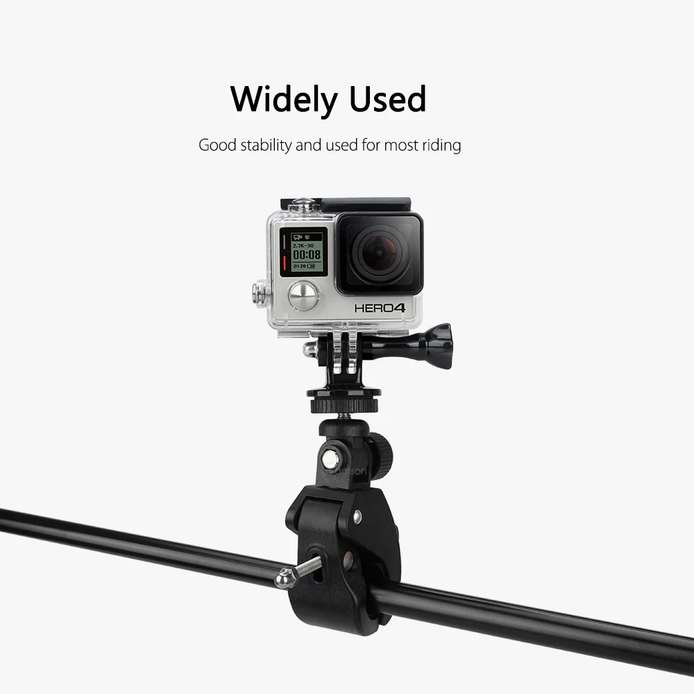 Vamson для GoPro Hero 7 6 5 4 Черные Аксессуары для велосипеда, велосипеда, мотоцикла, зажим для DJI OSMO Action для xiaomi yi-VP506