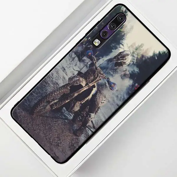 Moto Cross moto rcycle спортивный черный чехол для huawei P30 20 Pro P10 P20 P30 Lite mate 10 20 Lite P Smart Plus чехол - Цвет: 011