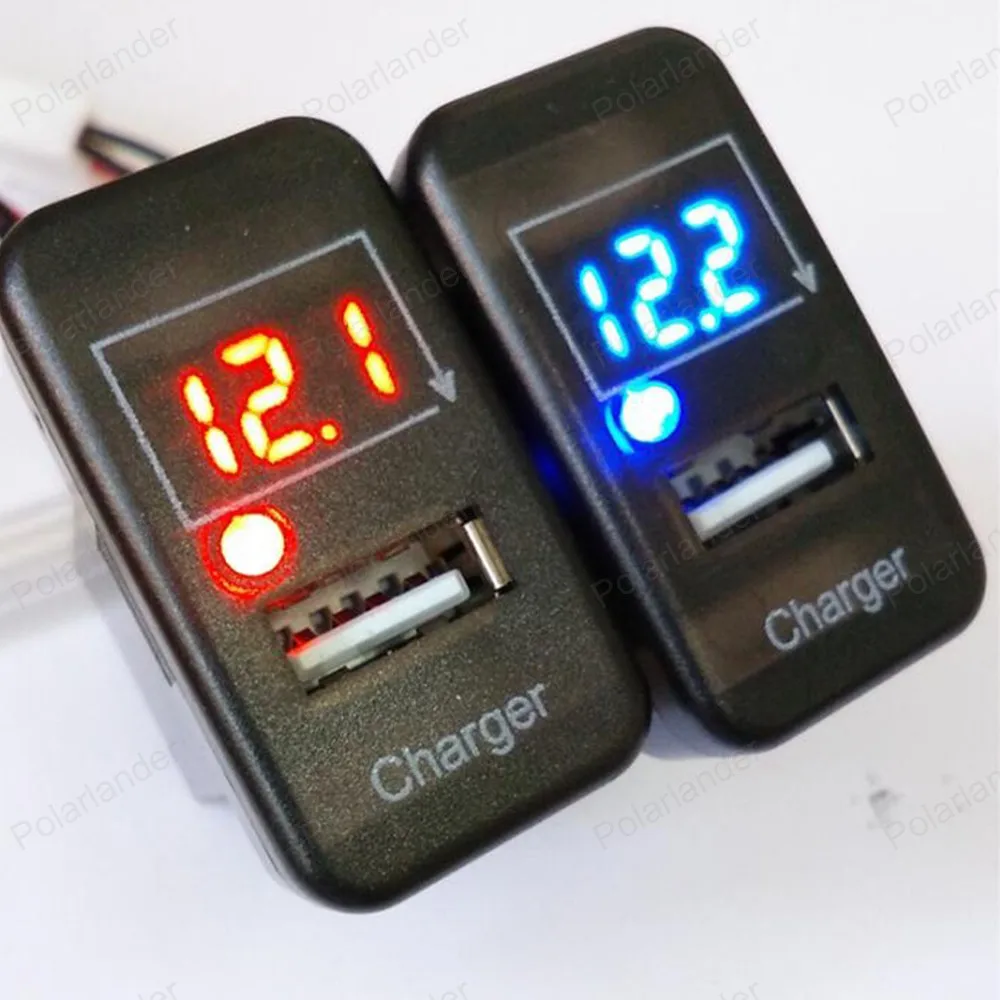 Автомобильное зарядное устройство USB для приборной панели T/OYOTA V/IGO цифровой