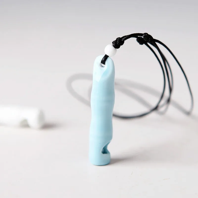 XIAO молодой простой личности керамический свисток длинное ожерелье для женщин