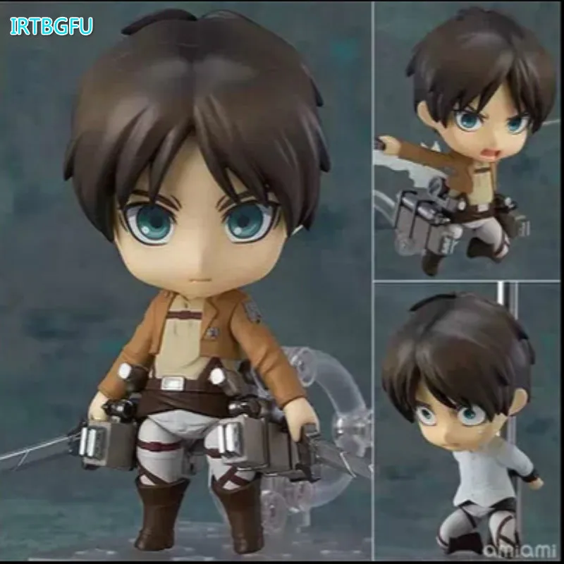 

Attack On Titan Eren Q Clay Version Figure Japanese Anime Figures One Piece Action Childhood Edition New Collectible Figurines