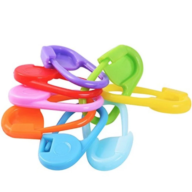 80 шт. пластик Малый булавки Цвет Mark Пряжка Вязание иглы Клип Ремесло вязаный