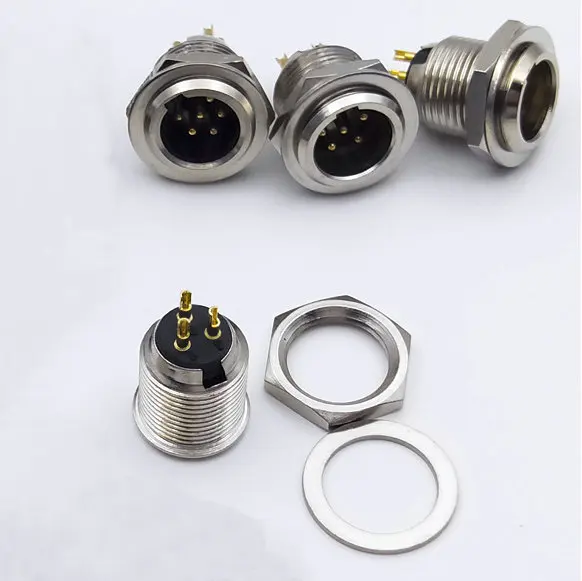 6pcs Male Socket 6 шт. Mini XLR 3 4 5 6 Pin женский встроенный в линию разъем 3 4 5 6 Pin гнездо Jack адаптер для микрофона микрофон аудио кабель Разъем - Цвет: 6pcs Male Socket