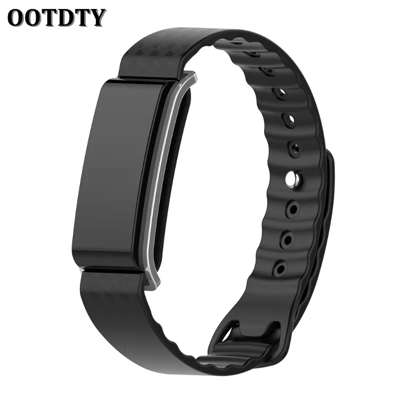 Замена фитнес трекер аксессуары для часов полосы OOTDTY Премиум TPE браслет браслеты