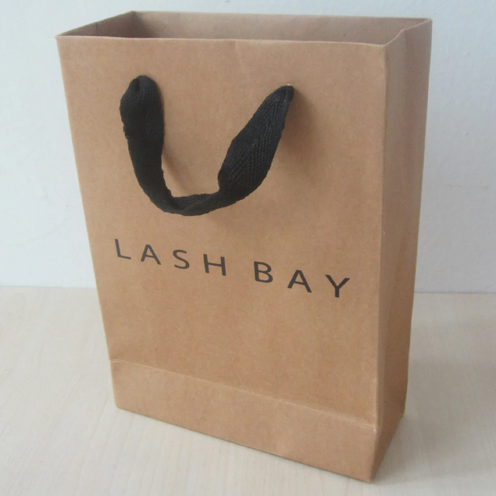 

200pcs Paper Gift Bags Brown Nature Bags Custom Paper Bag With Handle Customized Kraft Pag For Clothes Weddin Favor 28*20*10cm
