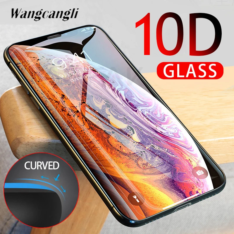 10D полный охват Защитное стекло для iPhone6 6 S 7 8 plus X XR XS MAX закаленное iphone7S защитная