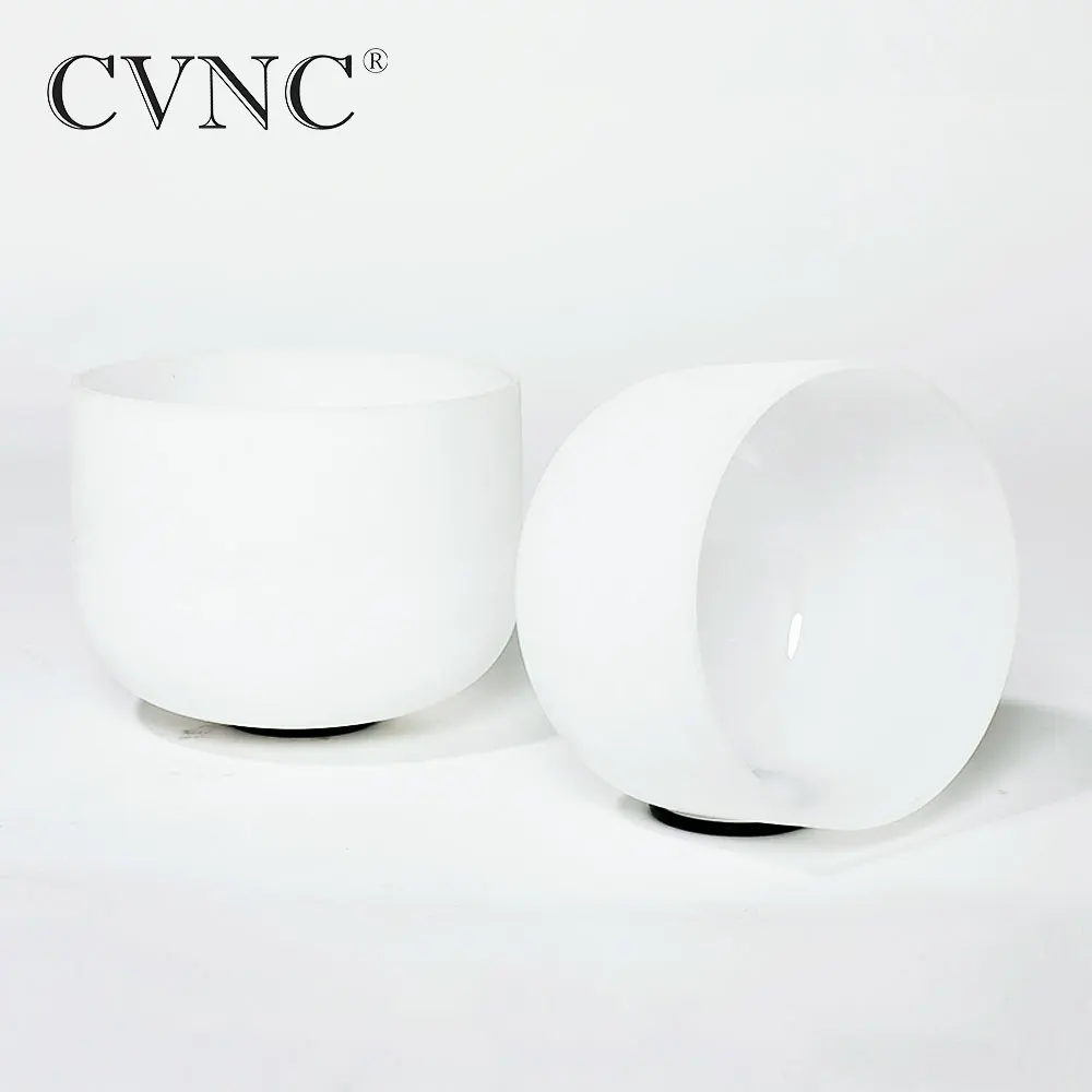 CVNC 440 Гц или 432 чакра настроенный набор из 4 шт 8 &quotМатовый хрусталь Кварцевые