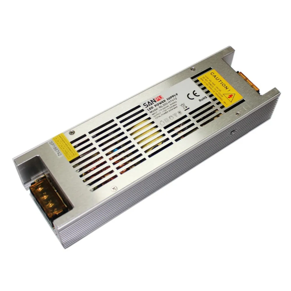 Non-waterproof power supply   Sanpu AC 110-240V DC 12V25A 300W Switching Power Supply - Silver