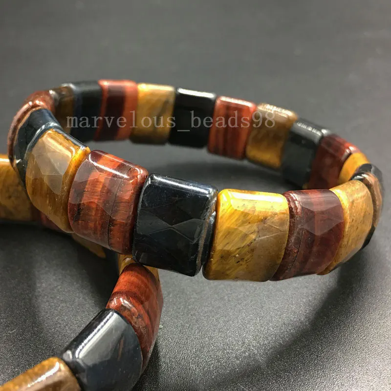 В виде граненых стеклянных Mookaite Тигрового Глаза флюорит Синий Песок Lapis Lazuli