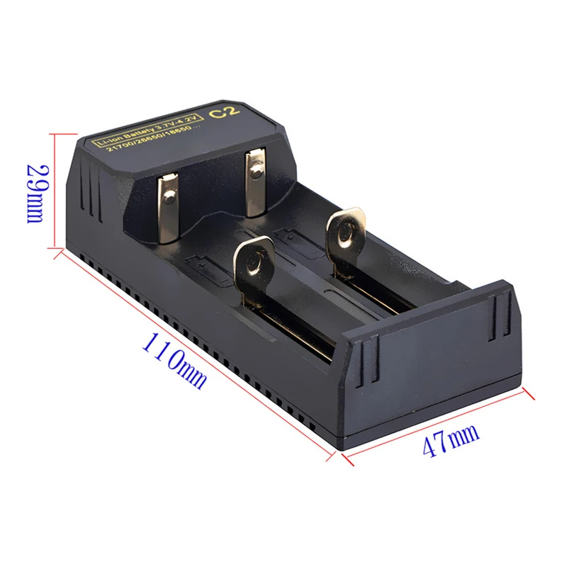 Зарядное устройство USB 5 В 2 А литий-ионный аккумулятор для 3 7 18650 16340 14500 26650 зарядка