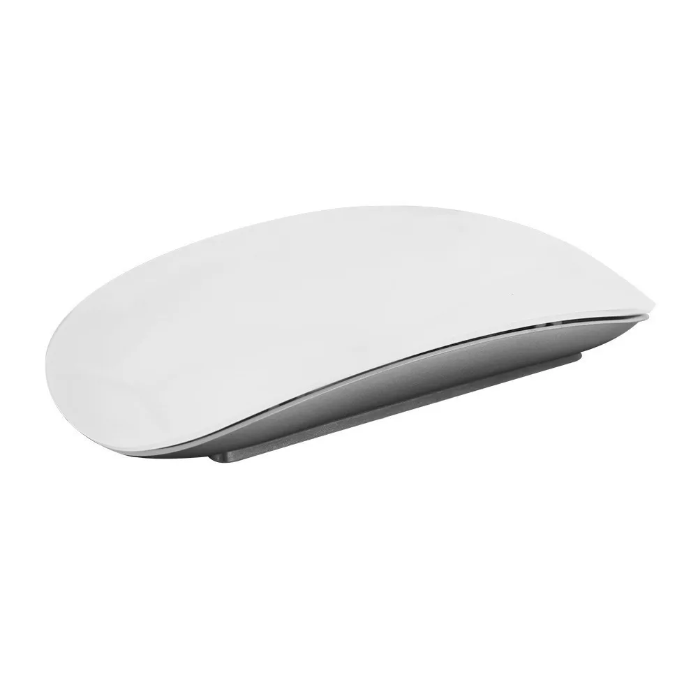 Беспроводная ультра тонкая Волшебная компьютерная мышь для Apple Macbook, эргономичная Оптическая Мышь Arc Touch, Usb Mause, 3D PC, 2 мыши для настольного ноутбука - Цвет: Белый