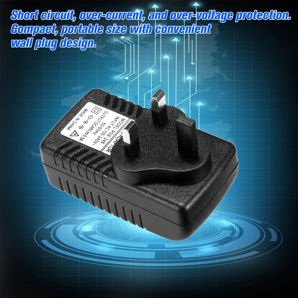 POE инжектор Ethernet блок питания адаптер совместимый W/T IEEE802.3af для ip-камеры IP телефон беспроводной AP 100m передачи